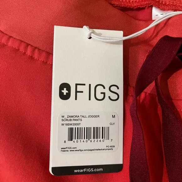 Figs High Waisted Scrub Pants in Clay Size Medium Tall - Picture 2 of 4